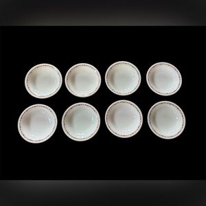 VTG Pyrex Tableware By Corning TIBURON Pattern 4-3/4" Berry Bowls Set of 8